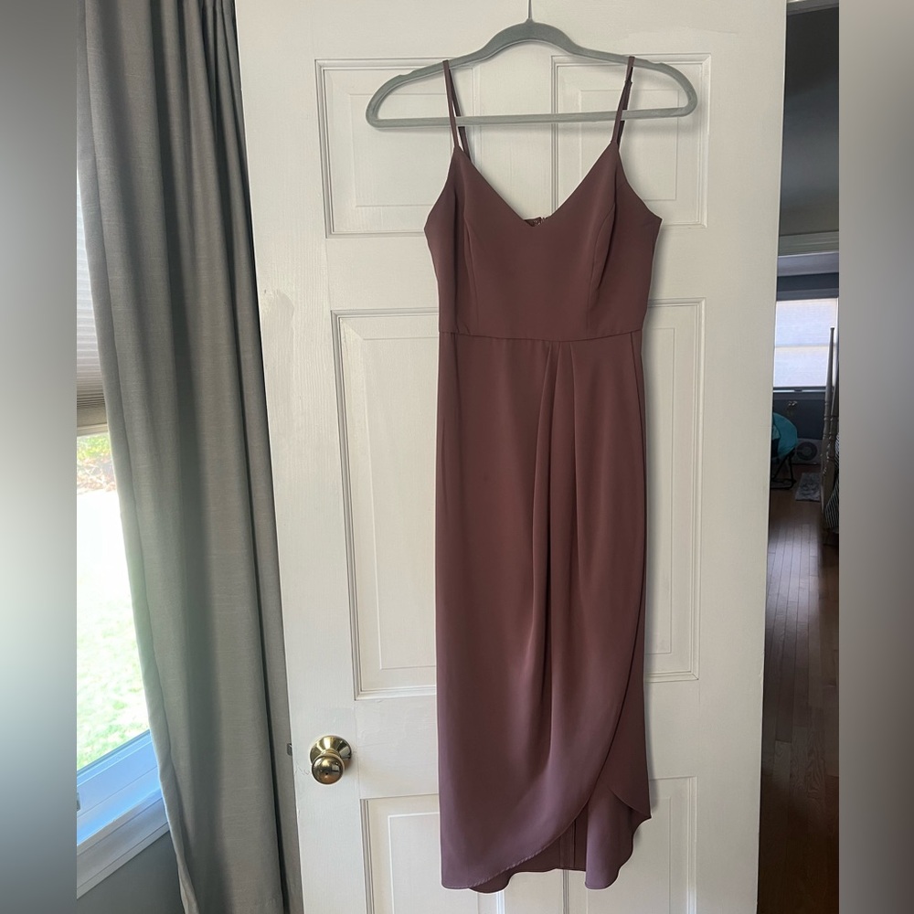 Lulus Reinette Mauve Purple Midi Dress